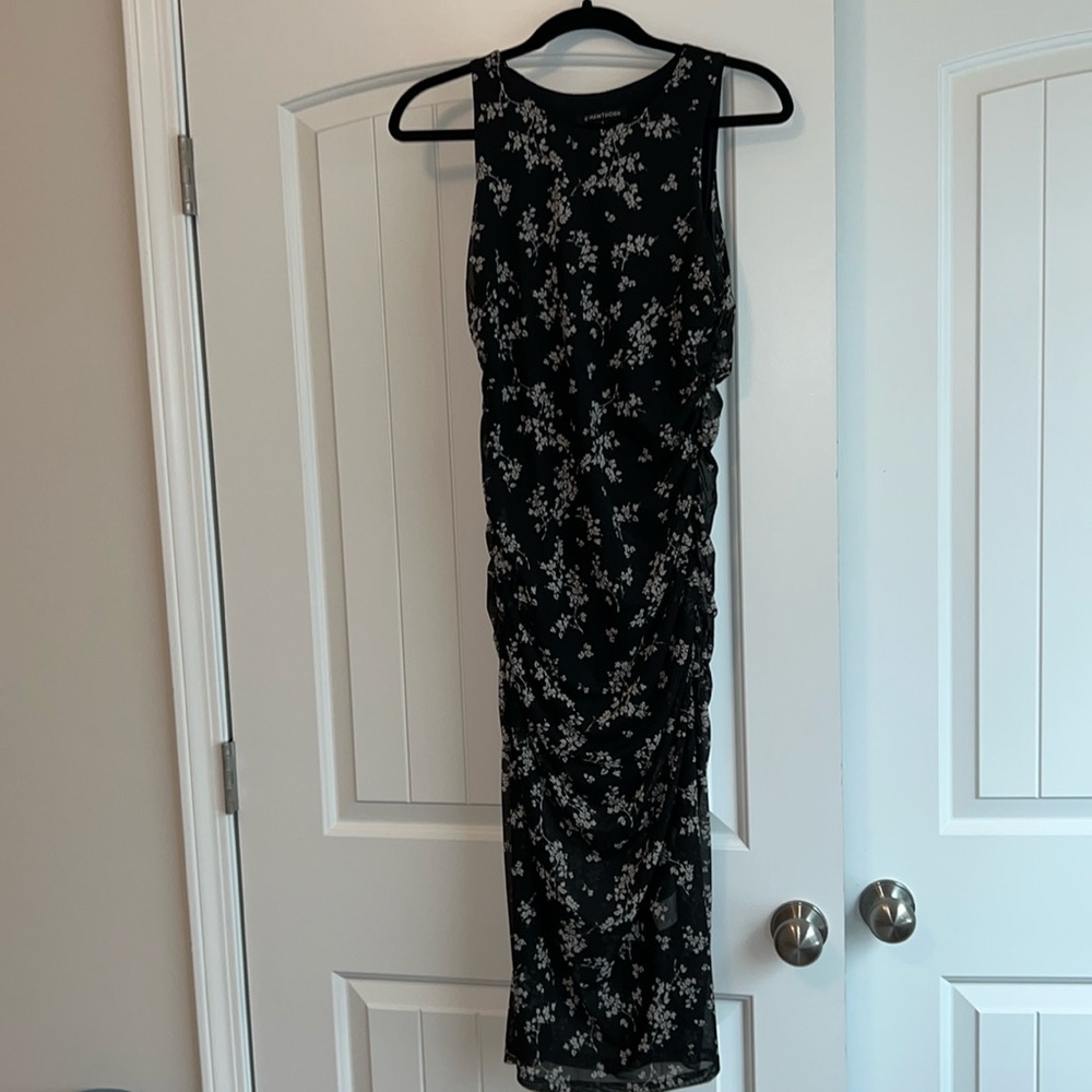41 Hawthorn NWOT Fitted Mesh Midi Dress